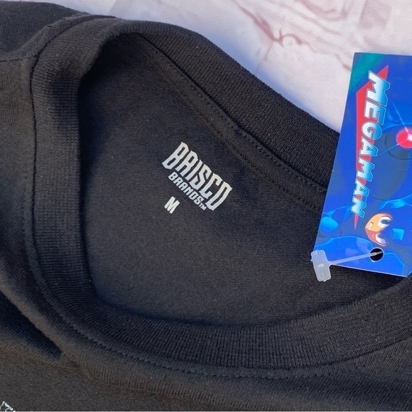 Megaman Player Gunner Men's T Shirt Rokkuman Grid Metallic Retro Gamer Capcom - Picture 6 of 8